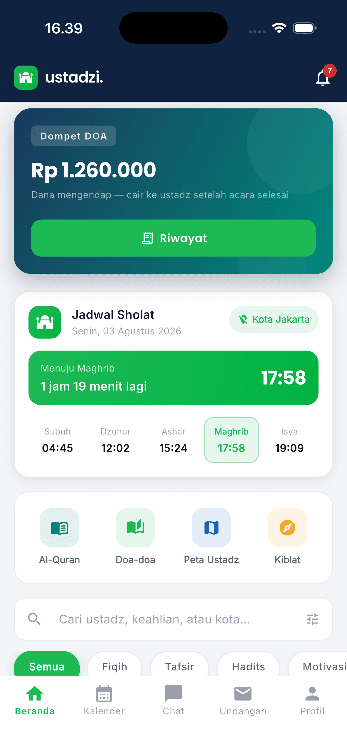 Semua kebutuhan jamaah dalam satu beranda