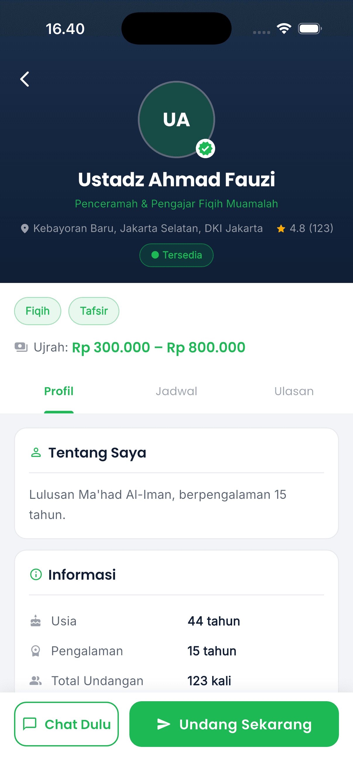 Profil dan ujrah lebih jelas